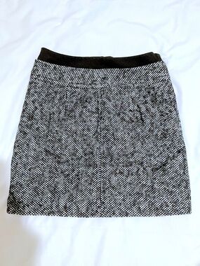 LOFT wool mini skirt size 0P gray